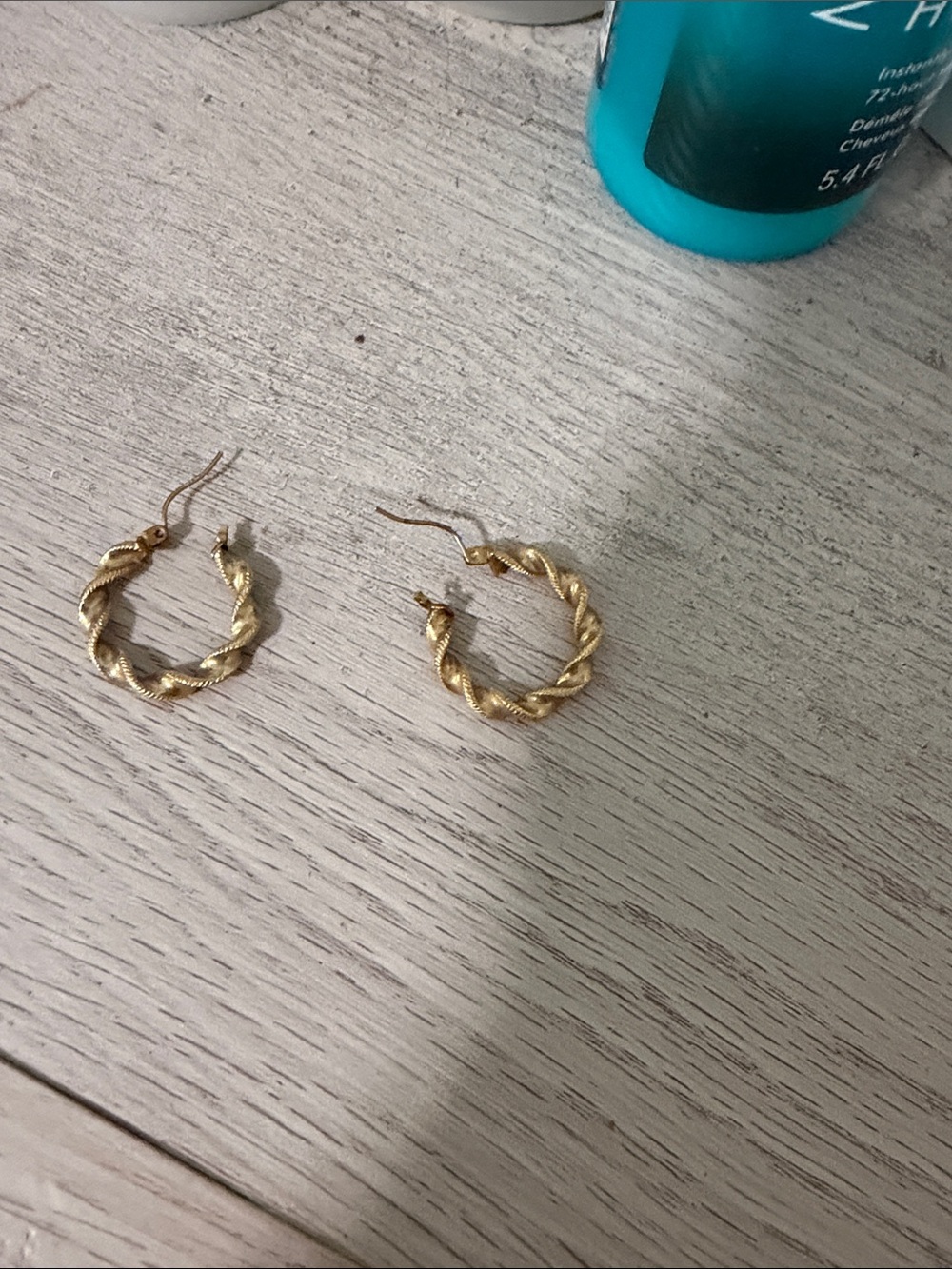 Gold Twisted Hoop Earrings - Elegant Women Jewelry
